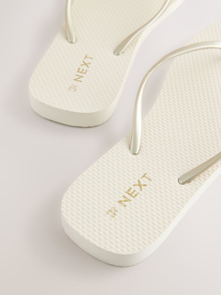 Qızıl - Kvadrat Ayaqlı Flip flop - 8şəkildən 8 şəkil