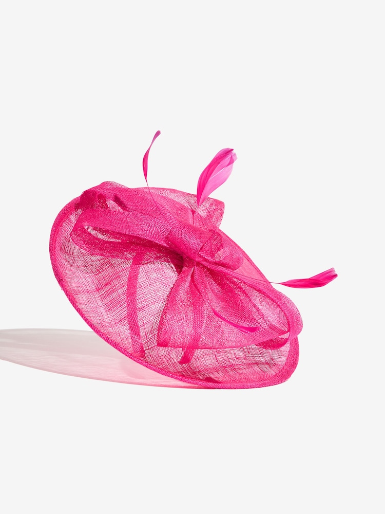 Hotter Pink - Lipsy Loop Disk Fascinator Headband - 5এর মধ্যে 5 ছবি