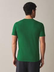 Tennis Green Slim Fit Essential Crew Neck Cotton T-Shirt - Image 3 of 8