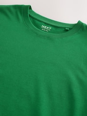 Tennis Green Slim Fit Essential Crew Neck Cotton T-Shirt - Image 6 of 8