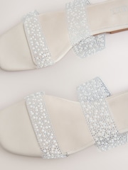 White Forever Comfort® Pearl Sandals - Image 9 of 10