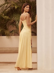 Robe longue Lipsy X Mandy Sade à imprimé floral et taille basse ornée de perles - Image 4 de 4