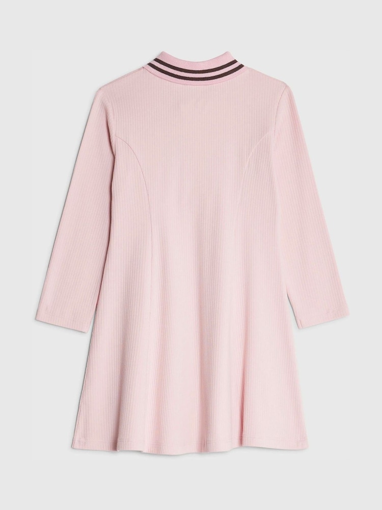 River Island Long Sleeve Rib Polo Dress - Imagen 2 de 4 River Island Long Sleeve Rib Polo Dress - Imagen 2 de 4