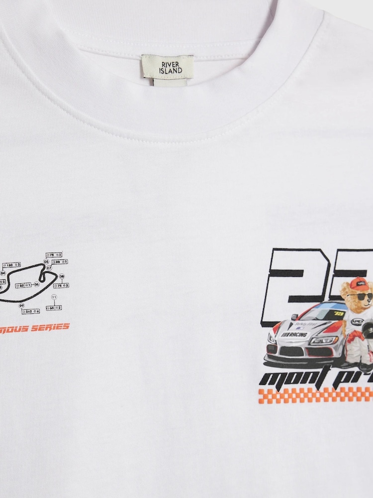 River Island OB Motocross Bear Car T-Shirt - صورة 4 من 4 River Island OB Motocross Bear Car T-Shirt - صورة 4 من 4