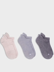 Sweaty Betty Blue Workout Lurex Socks 3 Pack - Image 1 of 2