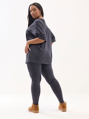 Yours Curve Grey Top And Leggings Set - Image 4 of 5