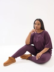 Yours Curve Red Top And Leggings Set - Image 1 of 5
