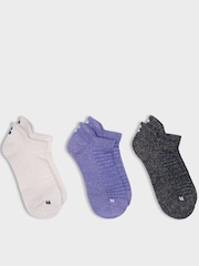 Sweaty Betty Light Blue Workout Lurex Socks 3 Pack - Image 1 of 3