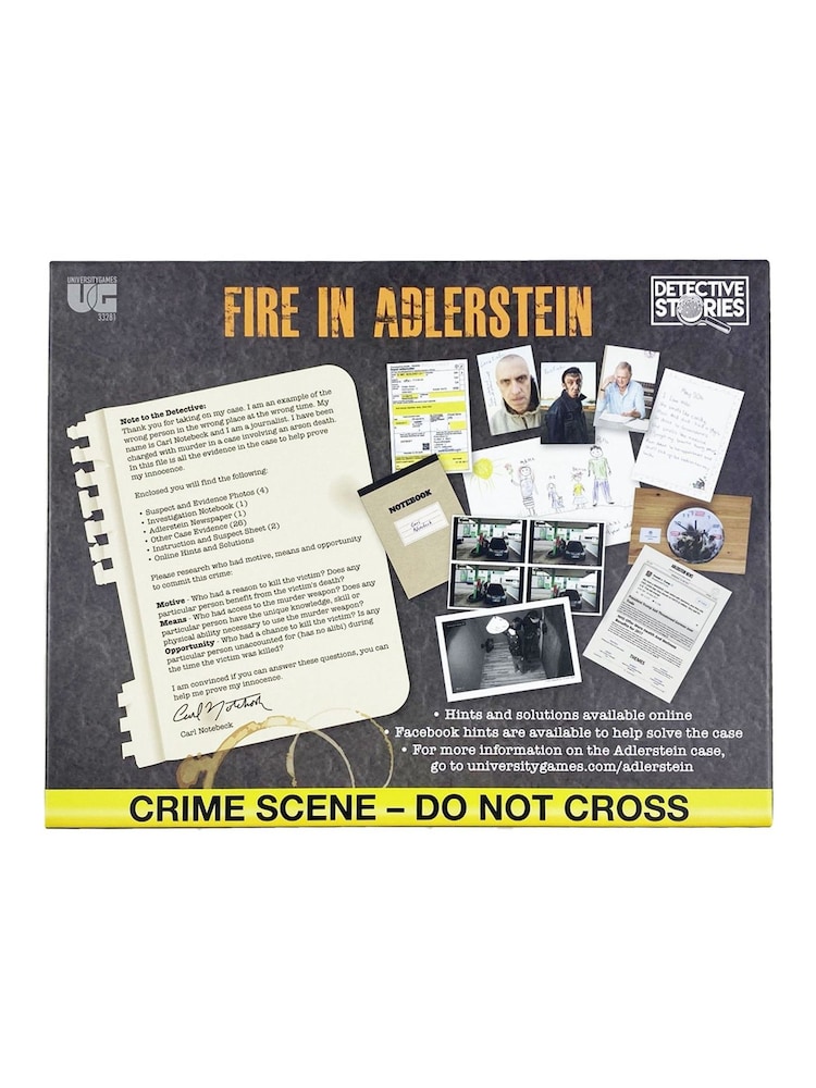 University Games Brown Murder Mystery Case Files - Fire in Adlerstein - Image 2 of 5