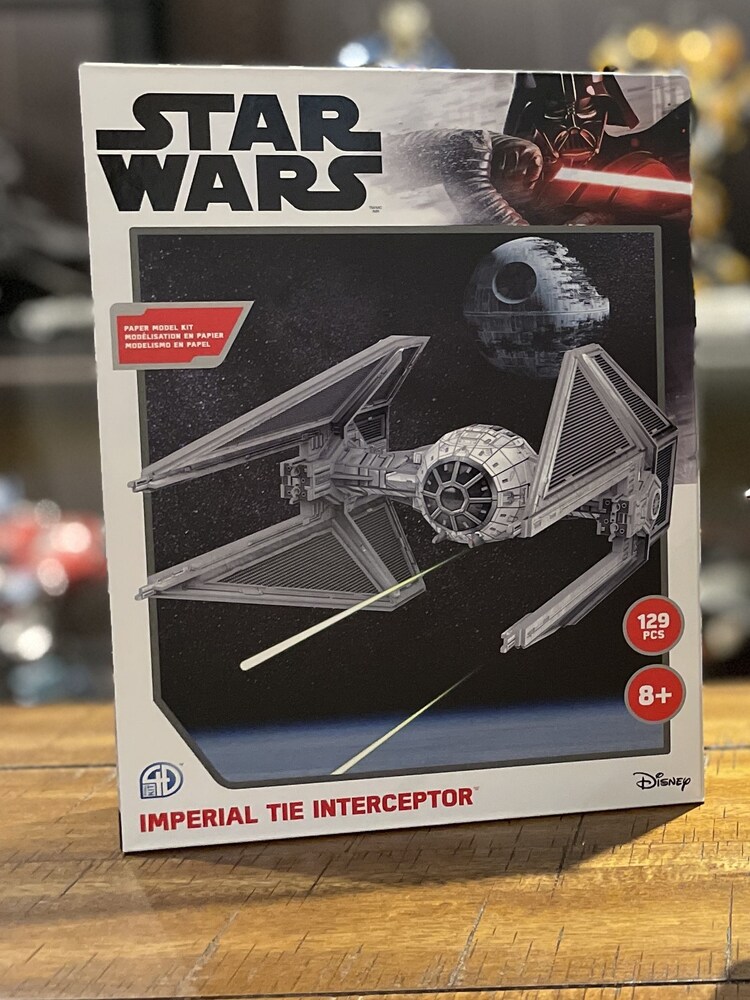 University Games Grey Star Wars Imperial TIE Interceptor - Image 4 of 4 University Games Grey Star Wars Imperial TIE Interceptor - Image 4 of 4