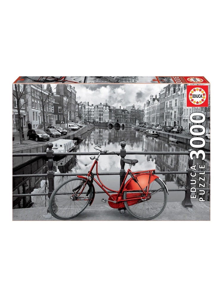 University Games Natural Amsterdam - Black & White 3000pc Puzzle - Image 1 of 4
