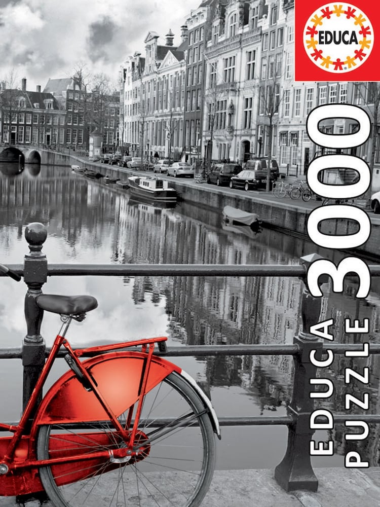 University Games Natural Amsterdam - Black & White 3000pc Puzzle - Image 4 of 4