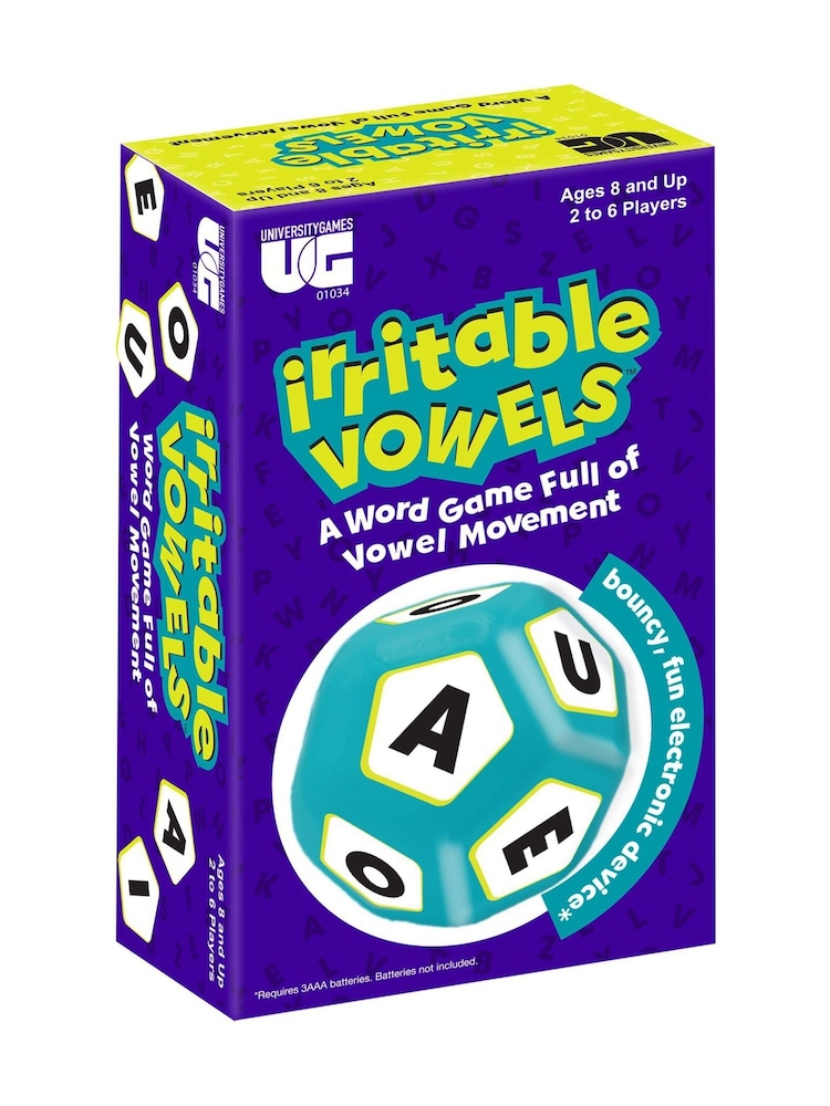 University Games Blue Irritable Vowels Board Game - Image 1 of 3 University Games Blue Irritable Vowels Board Game - Image 1 of 3