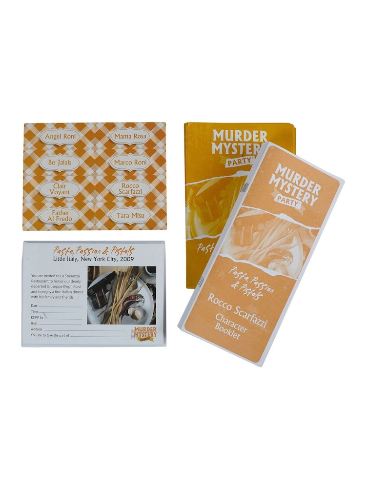 University Games Black Pasta Passion and Pistols Murder Mystery Dinner Party - Image 3 of 3 University Games Black Pasta Passion and Pistols Murder Mystery Dinner Party - Image 3 of 3