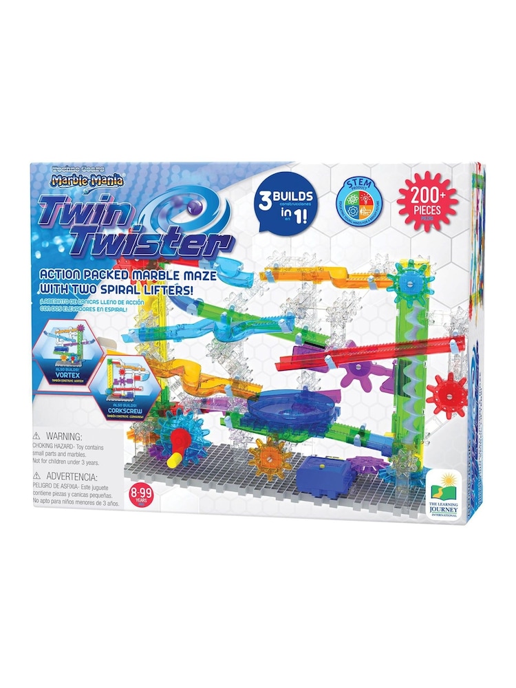 University Games Techno Gears Marble Mania Twin Twister 200 pcs 3 in 1 - Image 1 of 2 University Games Techno Gears Marble Mania Twin Twister 200 pcs 3 in 1 - Image 1 of 2