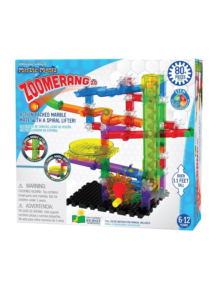 University Games Techno Gears Marble Mania Zoomerang 80+ pcs - Image 1 of 2 University Games Techno Gears Marble Mania Zoomerang 80+ pcs - Image 1 of 2