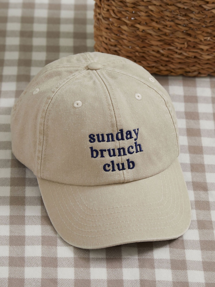 Made Yours Personalised Embroidered Slogan Baseball Cap - Image 2 of 6 Made Yours Personalised Embroidered Slogan Baseball Cap - Image 2 of 6
