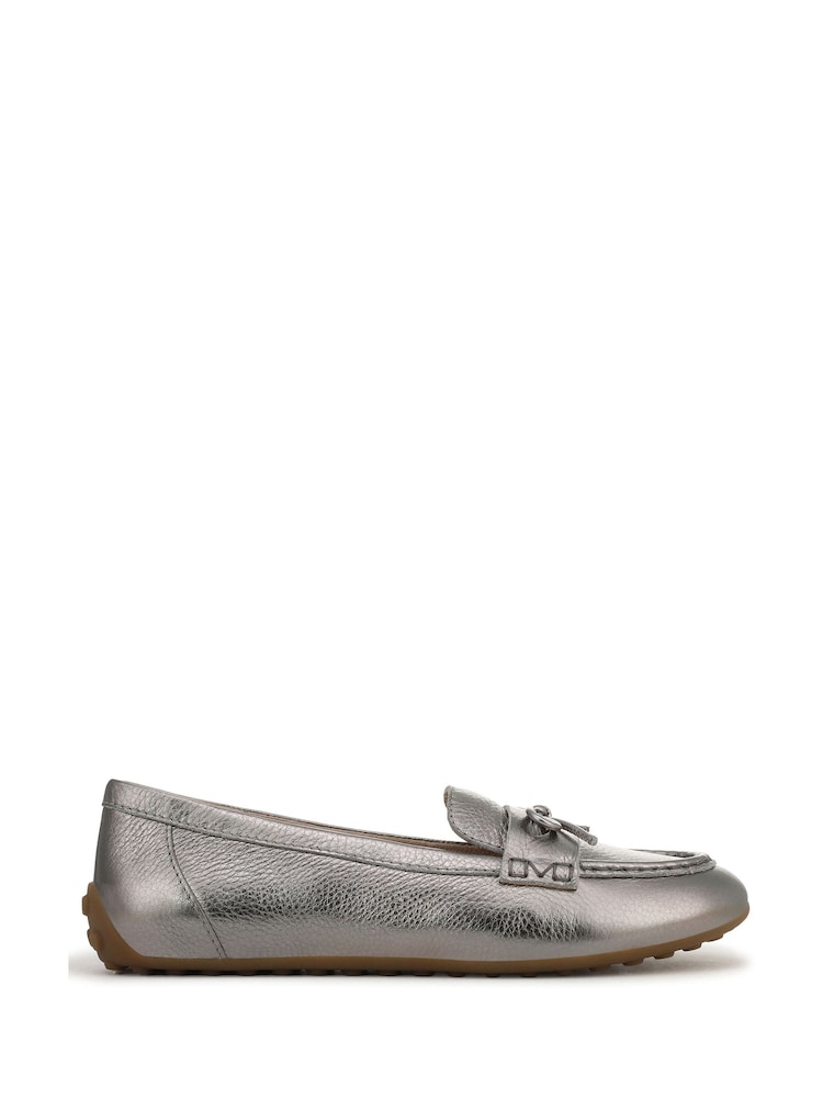 Vionic Silver Taryn Wide Fit Arch Support Loafers - Image 1 of 7 Vionic Silver Taryn Wide Fit Arch Support Loafers - Image 1 of 7