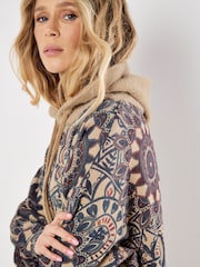 Apricot Green Mandala Hooded Tunic Hoodie - Image 2 of 4