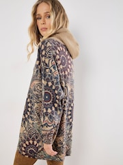 Apricot Green Mandala Hooded Tunic Hoodie - Image 4 of 4