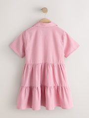 Red Cotton Rich Utility Bow Gingham School Dress (3-14yrs) - Image 6 of 8