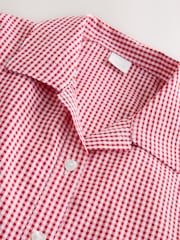 Red Cotton Rich Utility Bow Gingham School Dress (3-14yrs) - Image 7 of 8