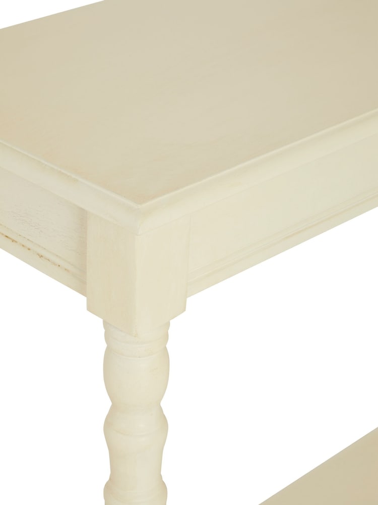 Interiors by Premier White Heritage Ivory Rectangular Console Table - Image 6 of 6