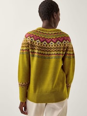 Monsoon Green Floy Fair Isle Jumper - Image 2 of 5