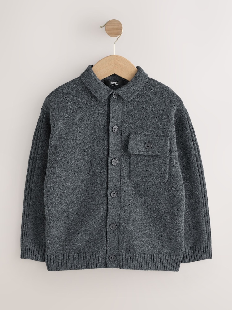 رمادي رمادي داكن - سترة كارديغان محبوكة (3-16سنة) - صورة 1 من 5 رمادي رمادي داكن - سترة كارديغان محبوكة (3-16سنة) - صورة 1 من 5