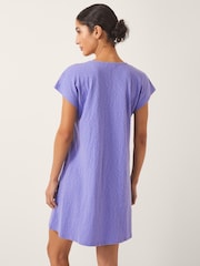 Monsoon Purple Jodie Tassel Beach Tunic Mini Dress - Image 2 of 4
