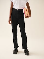 Black Longer Length Senior Straight Leg School Trousers (9-18yrs) - Image 1 of 8
