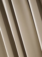 Champagne Gold Faux Silk Blackout/Thermal Pencil Pleat Curtains - Image 7 of 7