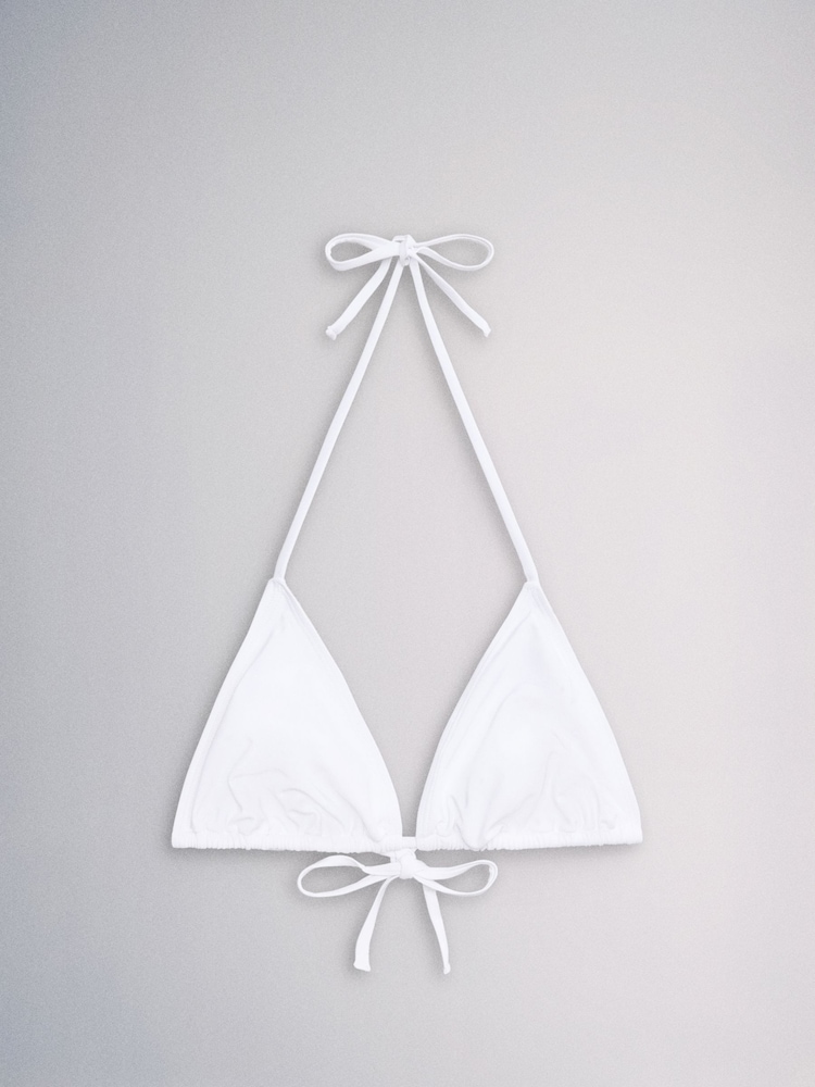 The Set Triangle 3 Pack Bikini Tops White/Blue - Image 6 of 6
