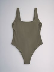 The Set 3 Pack Squared Scoop Neck Swimsuit Black/Green - Image 4 of 9