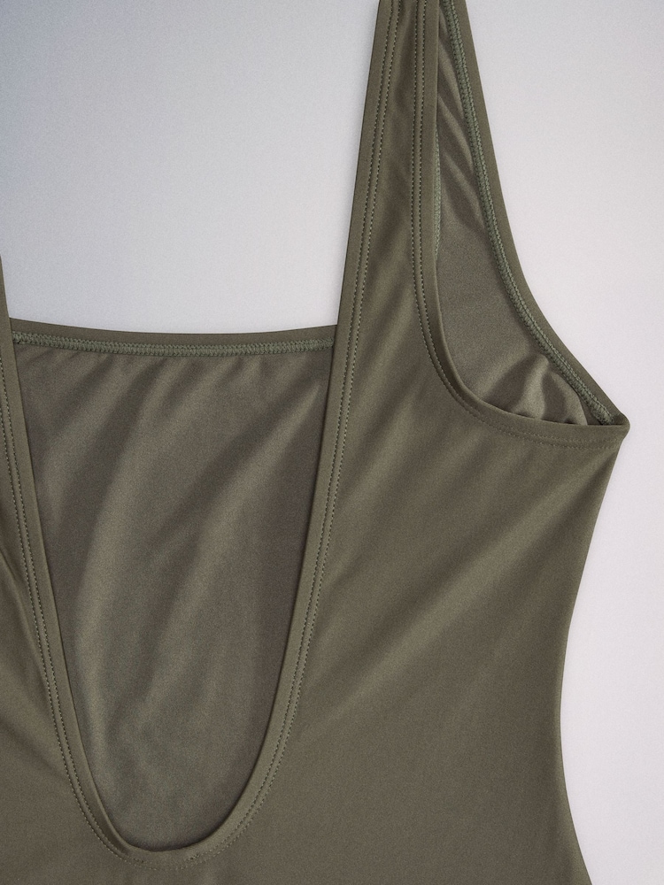 The Set 3 Pack Squared Scoop Neck Swimsuit Black/Green - Image 9 of 9 The Set 3 Pack Squared Scoop Neck Swimsuit Black/Green - Image 9 of 9