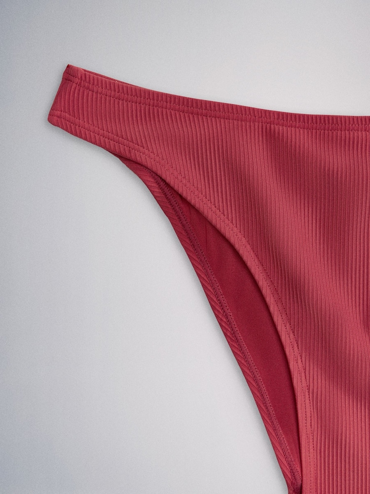 The Set High Leg 3 Pack Bikini Bottoms Red/Navy - Image 13 of 13