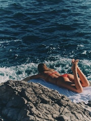 The Set High Leg 3 Pack Bikini Bottoms Red/Navy - Image 8 of 14