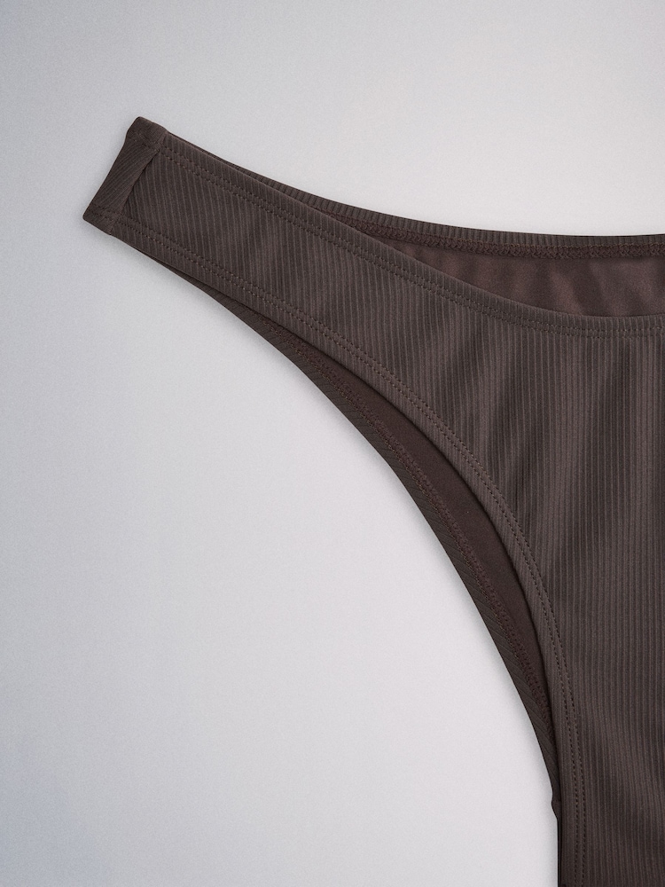 The Set High Leg 3 Pack Bikini Bottom Black/Brown - Image 6 of 6 The Set High Leg 3 Pack Bikini Bottom Black/Brown - Image 6 of 6