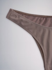 بني/وردي - حزمة من 3 قطع بيكيني سفلية من The Set - Image 11 of 12