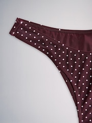 بني/وردي - حزمة من 3 قطع بيكيني سفلية من The Set - Image 12 of 12