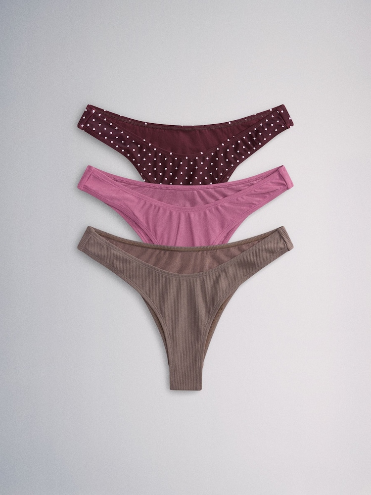 بني/وردي - حزمة من 3 قطع بيكيني سفلية من The Set - Image 2 of 12 بني/وردي - حزمة من 3 قطع بيكيني سفلية من The Set - Image 2 of 12