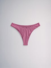 بني/وردي - حزمة من 3 قطع بيكيني سفلية من The Set - Image 5 of 12