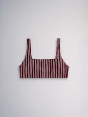 The Set 3 Pack Crop Bikini Tops Brown/Khaki - Image 10 of 13