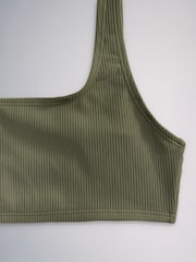 The Set 3 Pack Crop Bikini Tops Brown/Khaki - Image 13 of 13