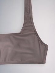 The Set 3 Pack Crop Bikini Tops Pink/Grey - Image 12 of 13
