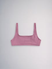The Set 3 Pack Crop Bikini Tops Pink/Grey - Image 3 of 13
