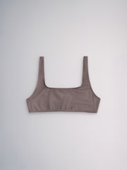 The Set 3 Pack Crop Bikini Tops Pink/Grey - Image 4 of 13