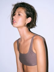 The Set 3 Pack Crop Bikini Tops Pink/Grey - Image 7 of 13