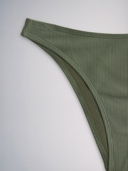 The Set High Leg 3 Pack Bikini Bottoms Brown/Khaki - Image 11 of 12
