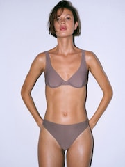 The Set High Leg 3 Pack Bikini Bottoms Pink/Grey - Image 6 of 11